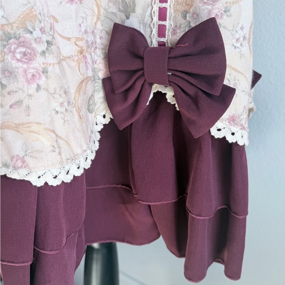 Bodyline Classic Lolita Floral Dress w/ Removable Bow – Size M - Picture 10 of 16